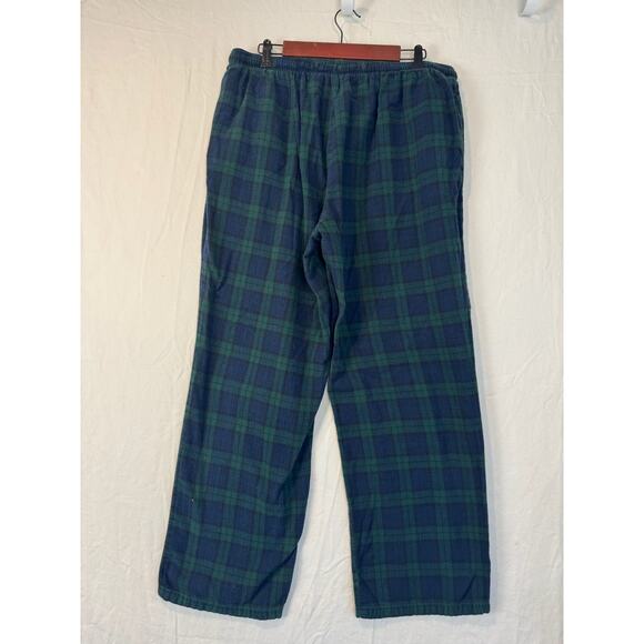 LL Bean Pajama Scotch Plaid Flannel 2 Piece Pajama Set Sz XL Loungewear - Picture 7 of 10